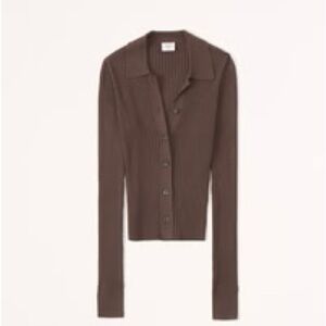 Abercrombie Slim Button-Through Sweater Polo